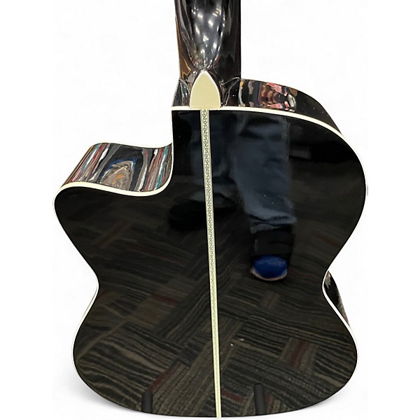 Used Esteban Malaguena C-100 Black Classical Acoustic Electric Guitar