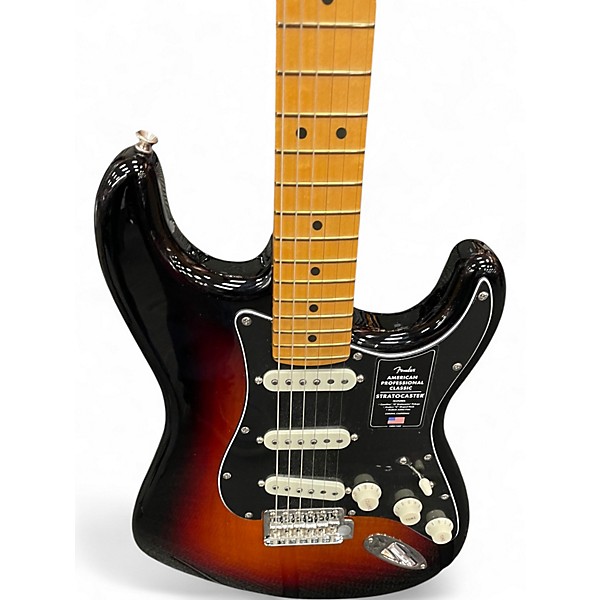 Used Fender american professional classic 3 Color Sunburst Solid Body Electric Guitar