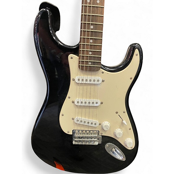 Used Squier Affinity Stratocaster Black Solid Body Electric Guitar