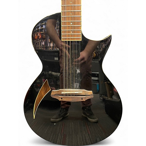 Used ESP LTD TL12 Black 12 String Acoustic Electric Guitar
