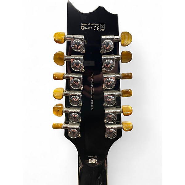 Used ESP LTD TL12 Black 12 String Acoustic Electric Guitar