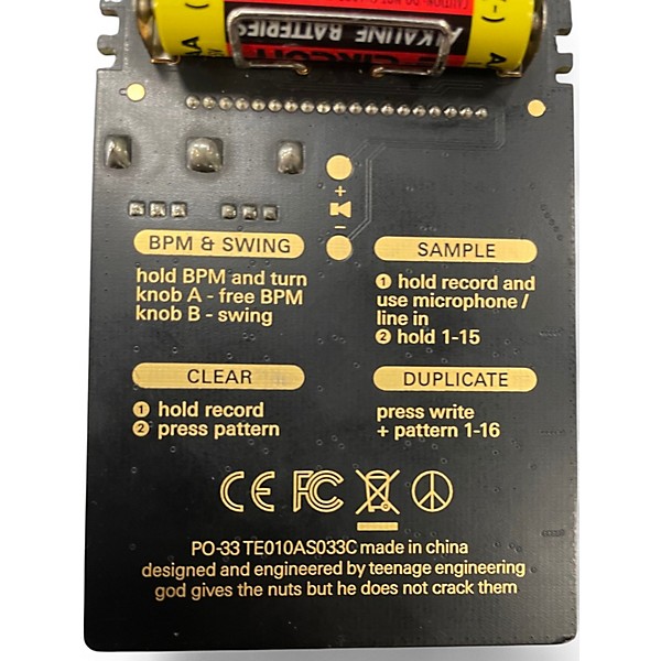 Used teenage engineering Pocket Operator K.O. Production Controller