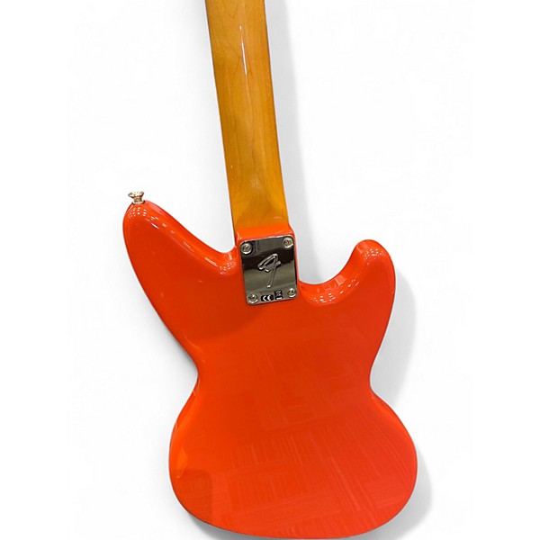 Used Fender Jagstang Left Handed Fiesta Red Electric Guitar