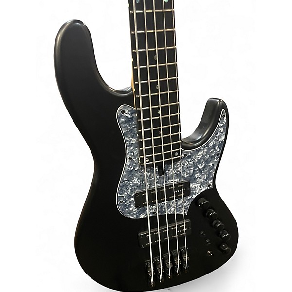 Used 2024 Maruszczyk Elwood 5a 24 Satin Black Electric Bass Guitar