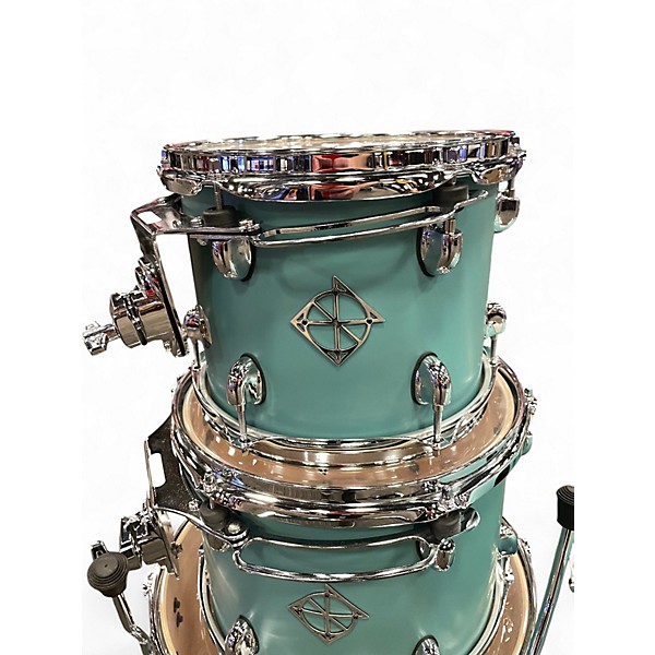 Used Dixon 4 Piece Cornerstone Quetzal Blue Drum Kit