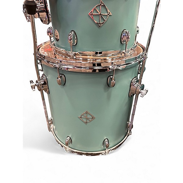 Used Dixon 4 Piece Cornerstone Quetzal Blue Drum Kit