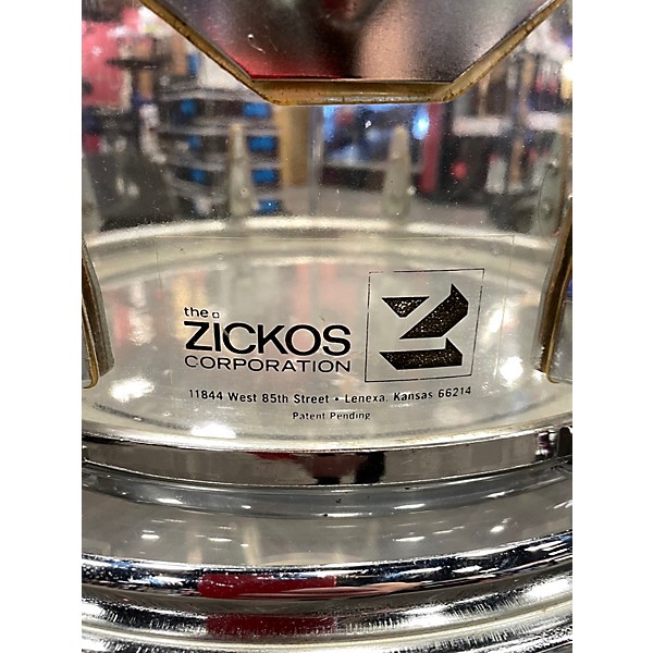 Vintage 1970s Zickos 3 Piece Acrylic Clear Drum Kit