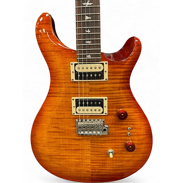 Used PRS SE 2408 Trans Amber Solid Body Electric Guitar