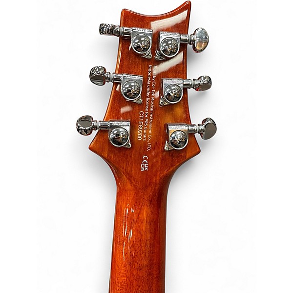 Used PRS SE 2408 Trans Amber Solid Body Electric Guitar