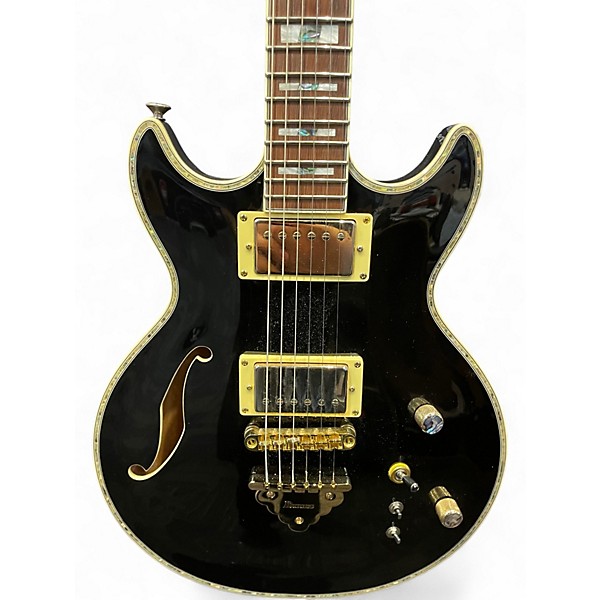 Used Ibanez AR520H Black Hollow Body Electric Guitar