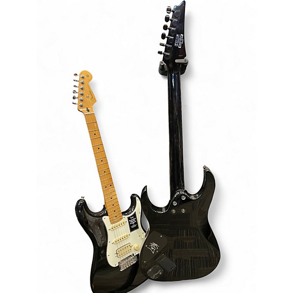 Used Ibanez MTM2 Black and White Solid Body Electric Guitar