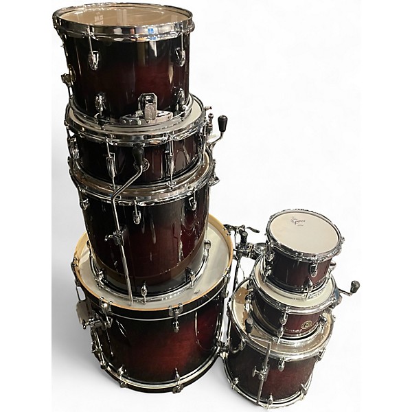 Used Gretsch Drums 7 Piece Catalina Maple Tobacco Burst Drum Kit