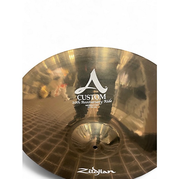 Used Zildjian 21in A Custom 20th Anniversary Ride Cymbal