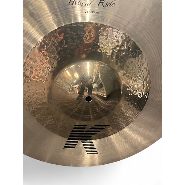 Used Zildjian 21in K Custom Hybrid Ride Cymbal