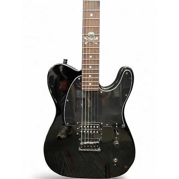 Used Squier Avril Lavigne Signature Telecaster Black Solid Body Electric Guitar
