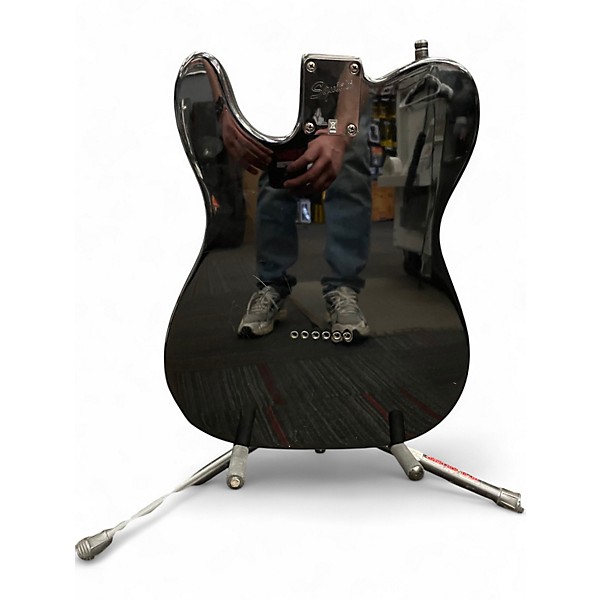 Used Squier Avril Lavigne Signature Telecaster Black Solid Body Electric Guitar