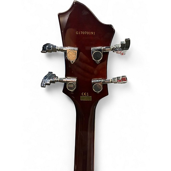 Used Hagstrom Super Swede Maroon Solid Body Electric Guitar