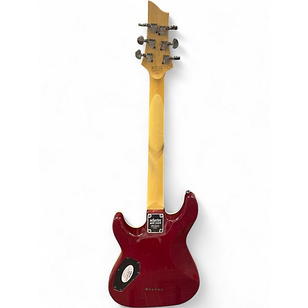 Used Schecter Guitar Research Omen Extreme 6 MAGENTA BURST Solid Body Electric Guitar