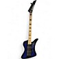 Used Jackson Ellefson Signature Kelly Bird V Electri Blue Burst Electric Bass Guitar thumbnail