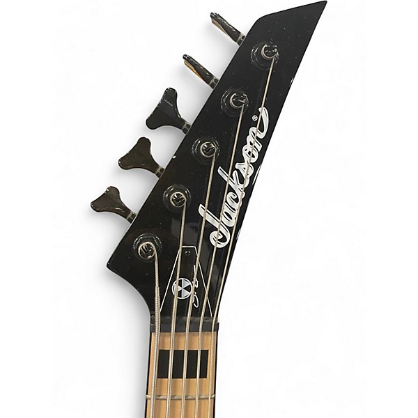 Used Jackson Ellefson Signature Kelly Bird V Electri Blue Burst Electric Bass Guitar