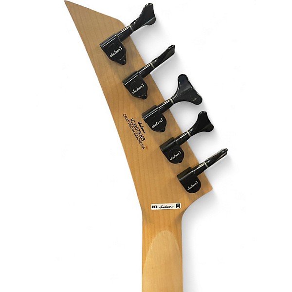 Used Jackson Ellefson Signature Kelly Bird V Electri Blue Burst Electric Bass Guitar