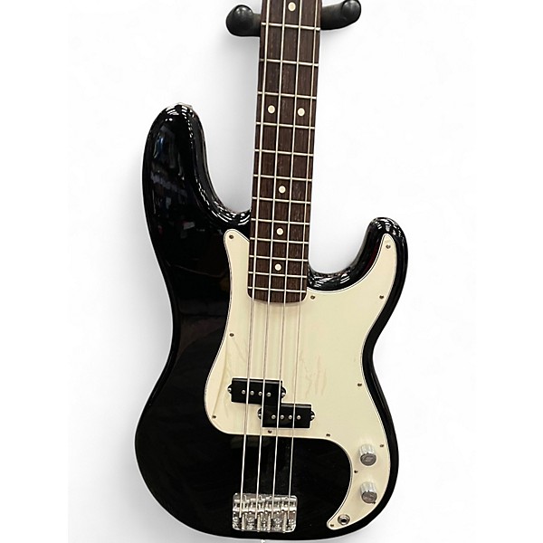 Used Fender Standard Precision Bass Black Electric Bass Guitar