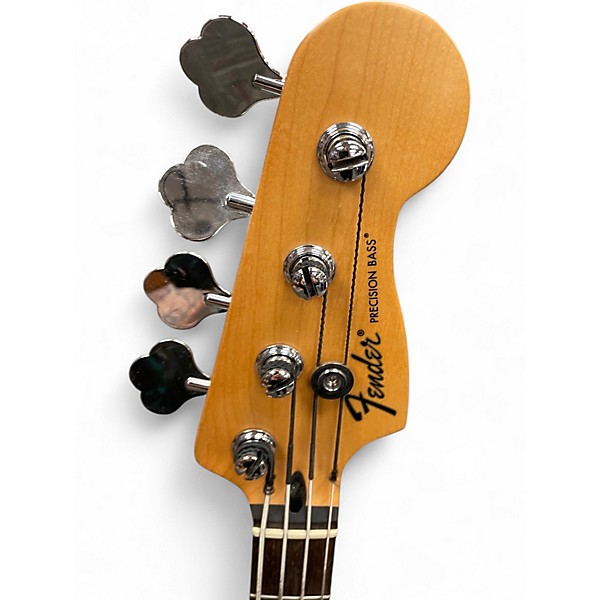 Used Fender Standard Precision Bass Black Electric Bass Guitar