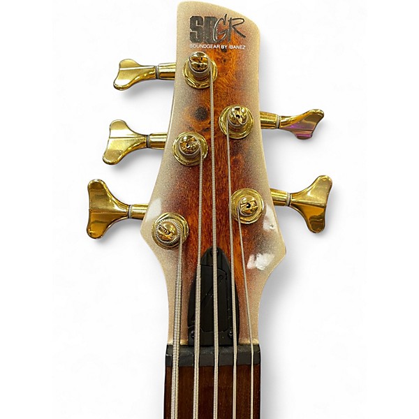 Used Ibanez SR405EPBDX Mars Gold Metallic Burst Electric Bass Guitar