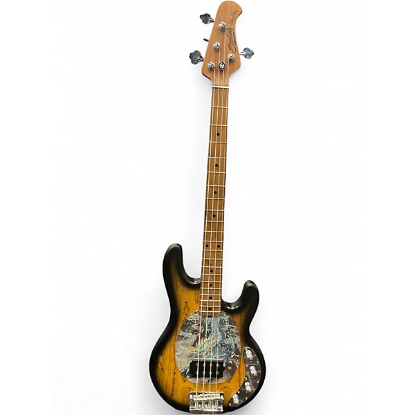 Used Sterling by Music Man Stingray RAY34H NATURAL SATIN BURST Electric Bass Guitar