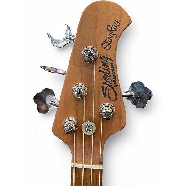 Used Sterling by Music Man Stingray RAY34H NATURAL SATIN BURST Electric Bass Guitar