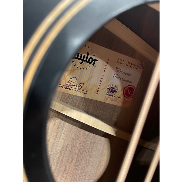 Used Taylor AD17E Blacktop Acoustic Electric Guitar