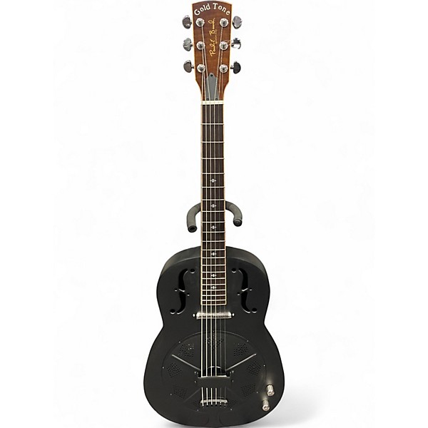 Used Gold Tone GRE Paul Beard signature black Resonator Guitar