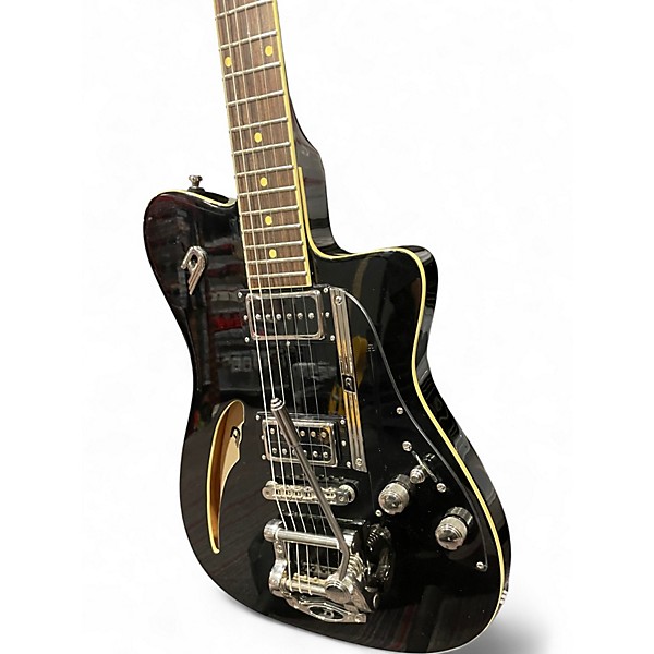 Used Duesenberg Caribou Tremolo Black Hollow Body Electric Guitar