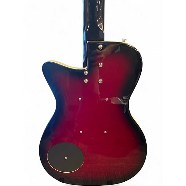 Used Danelectro 56' Baritone Red to Black Fade Baritone Guitars