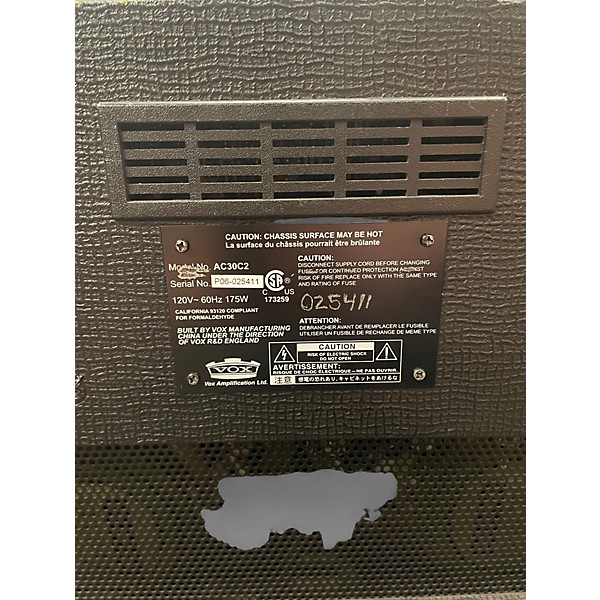 Used VOX AC30C2 2x12 30W Tube Guitar Combo Amp