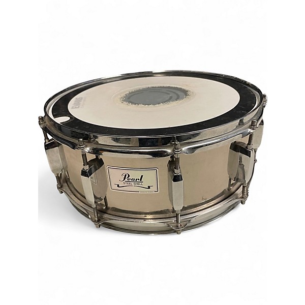 Used Pearl 14in STEEL SNARE STEEL Drum