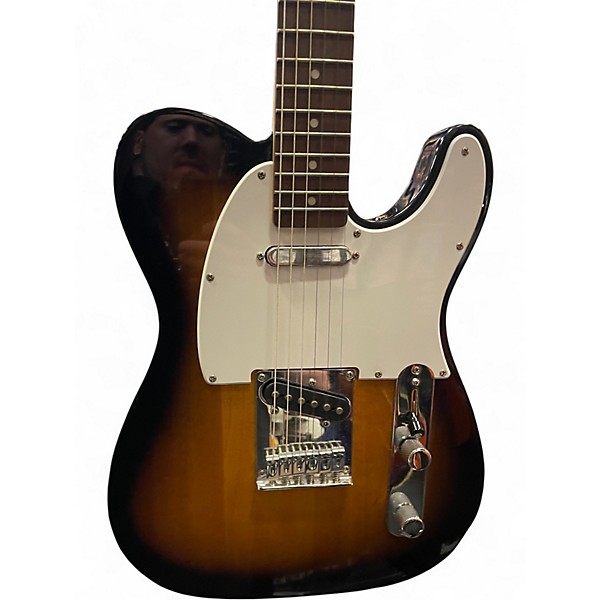 Used Squier Telecaster 2 Color Sunburst Solid Body Electric Guitar