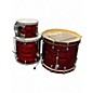 Used Gretsch Drums 3 Piece Catalina Club Red Oyster Drum Kit thumbnail
