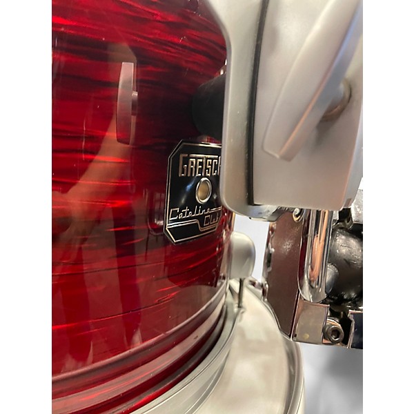 Used Gretsch Drums 3 Piece Catalina Club Red Oyster Drum Kit