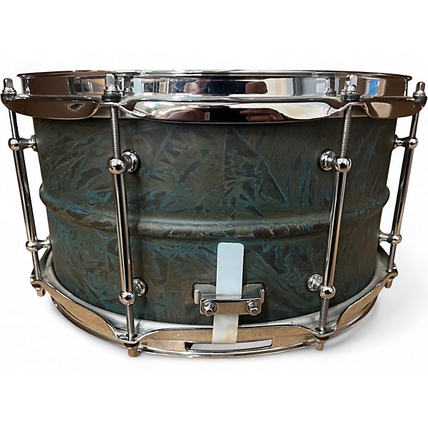 Used Pork Pie 7X13 Brass Patina Brass Patina Drum