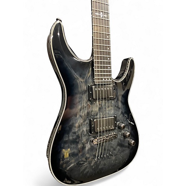 Used Schecter Guitar Research Hellraiser C1 Hybrid BLACKBURST Solid Body Electric Guitar