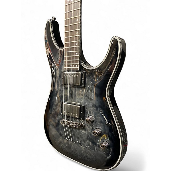 Used Schecter Guitar Research Hellraiser C1 Hybrid BLACKBURST Solid Body Electric Guitar