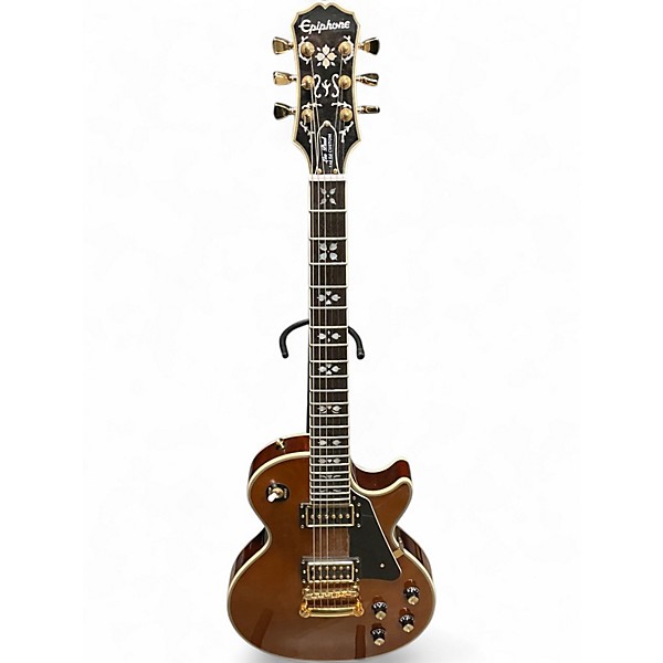 Used Epiphone Lee Malia Signature Les Paul Custom Artisan Mahogany Solid Body Electric Guitar