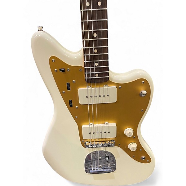 Used Squier J Mascis Jazzmaster White Solid Body Electric Guitar