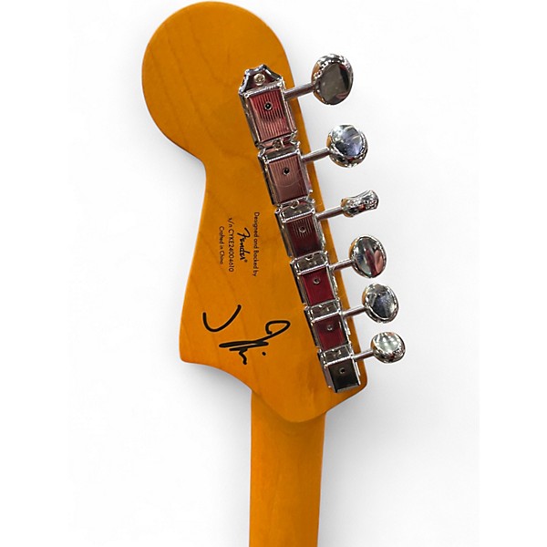 Used Squier J Mascis Jazzmaster White Solid Body Electric Guitar