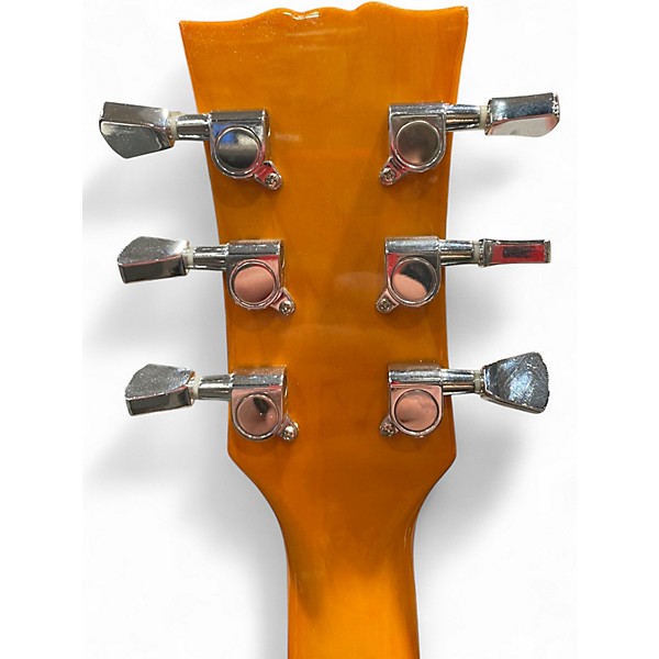 Used Harley Benton DC H3 Honey Burst Hollow Body Electric Guitar