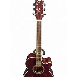 Used Dean Performer E Trans Purple Acoustic Electric Guitar