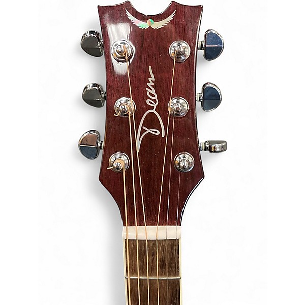 Used Dean Performer E Trans Purple Acoustic Electric Guitar