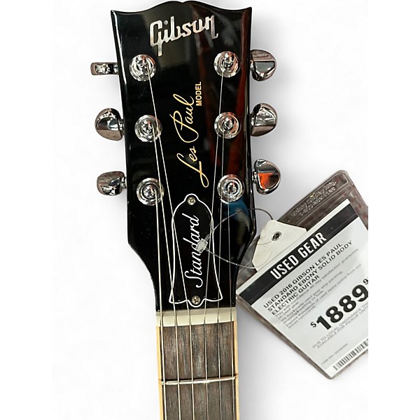 Used 2016 Gibson Les Paul Standard Ebony Solid Body Electric Guitar