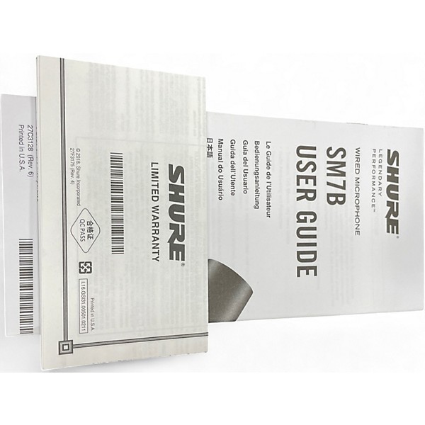 Used Shure SM7B Dynamic Microphone